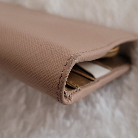 Prada Large Saffiano Wallet in Cammeo - Picture 6 of 8